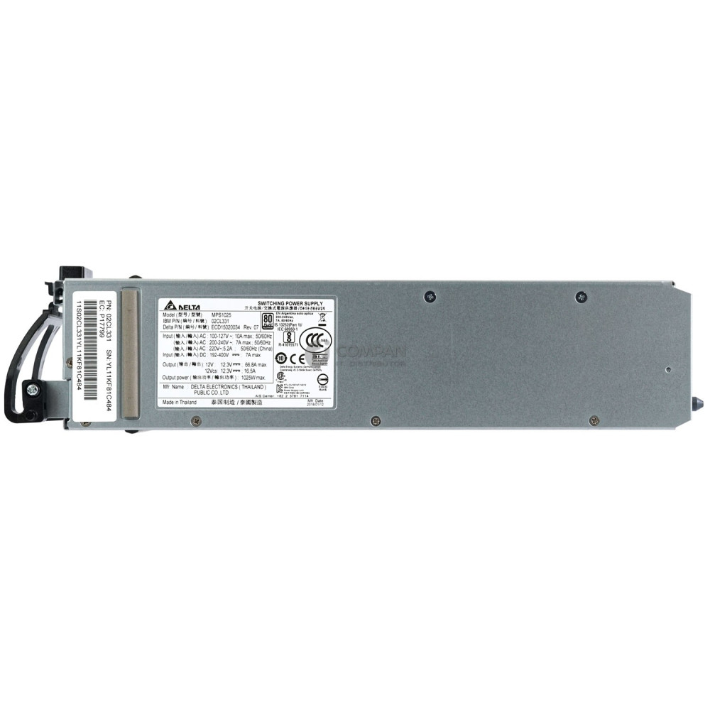 02CL331 IBM 1025W POWER SUPPLY FOR IBM EMX0 PSERIES POWER8